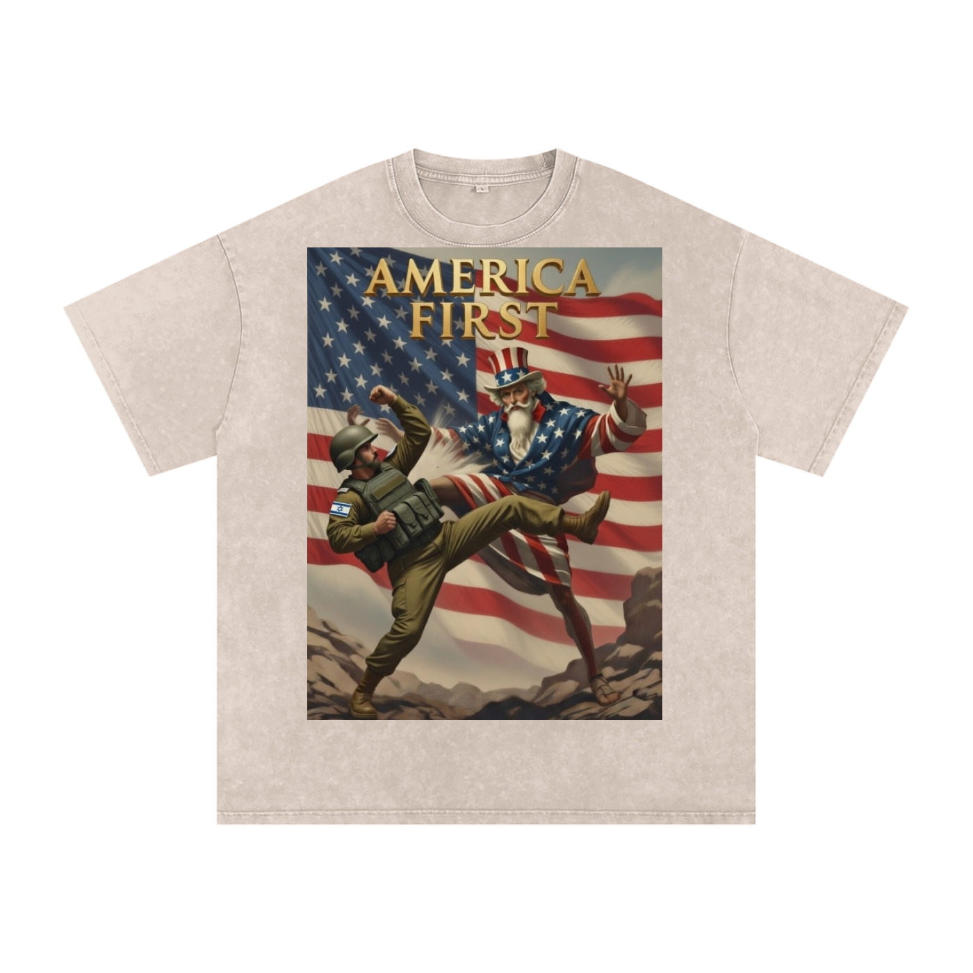 Uncle Sam Oversized Cotton T-Shirt
