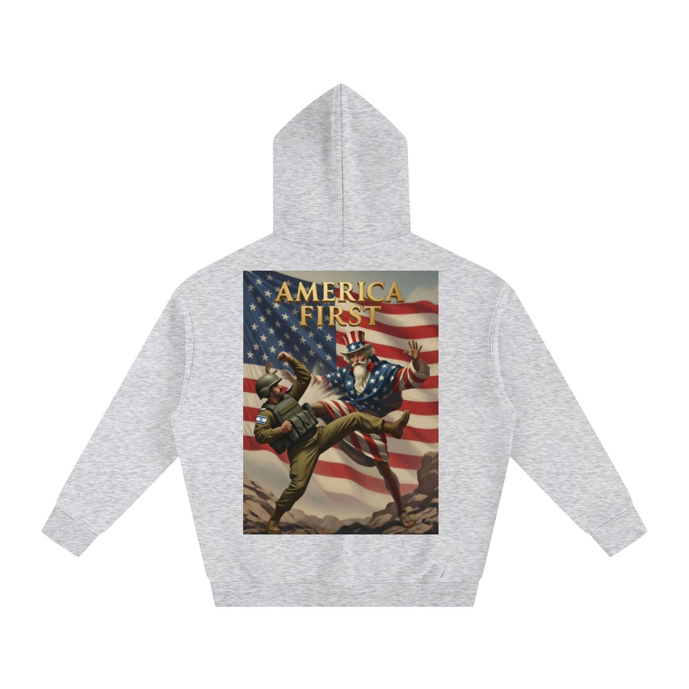Uncle Sam Oversize Fleeced Hoodie