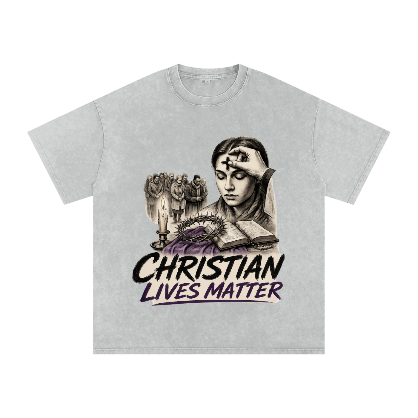 Christian Lives Matter Snow Washed T-Shirt
