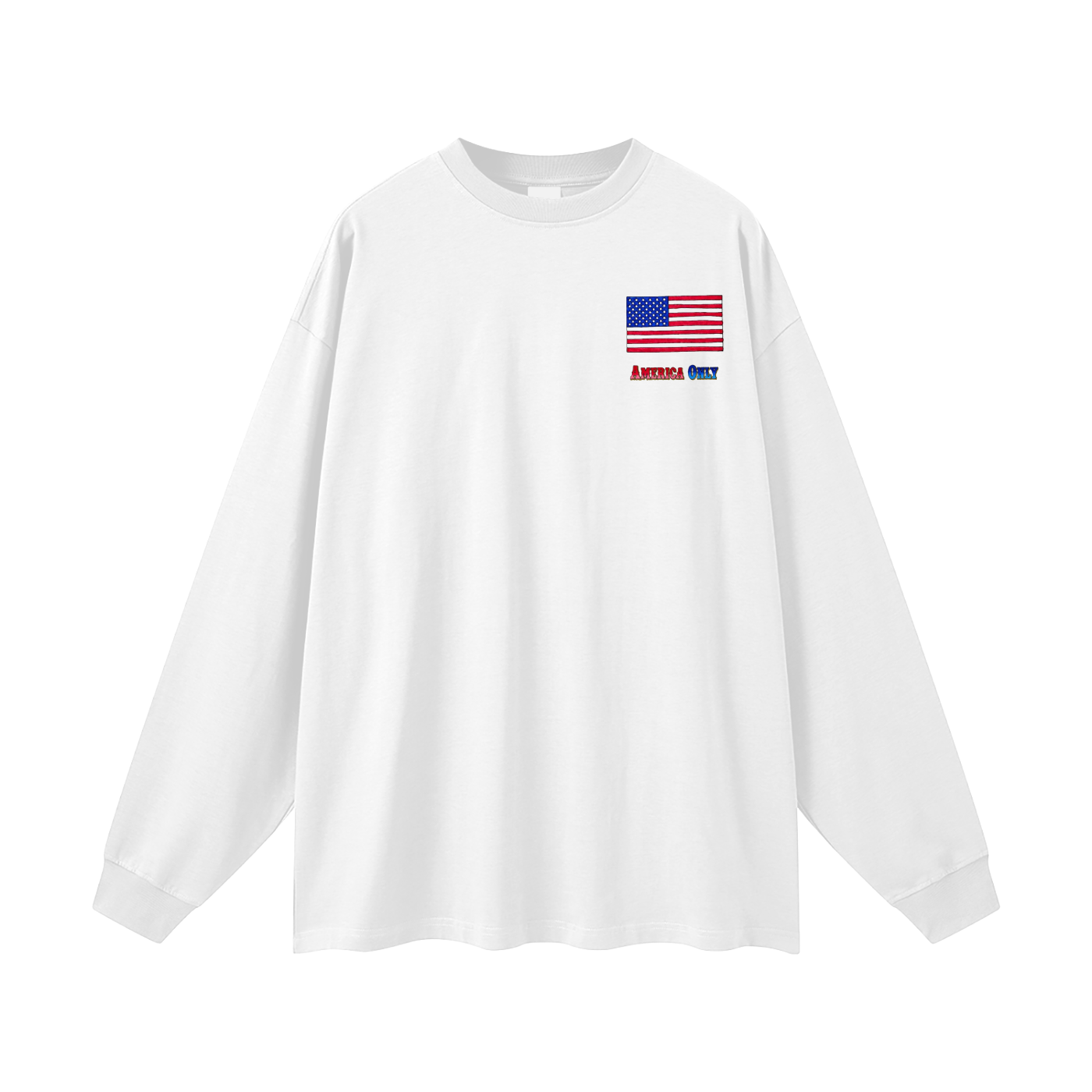 America Only Oversized Unisex Long Sleeve T-Shirt