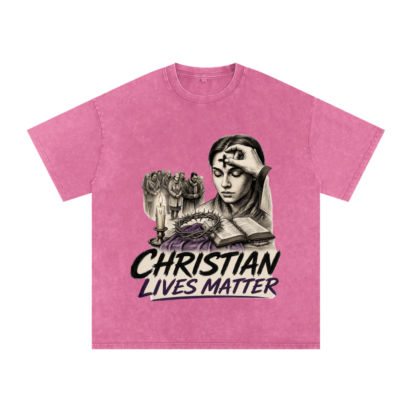 Christian Lives Matter Snow Washed T-Shirt