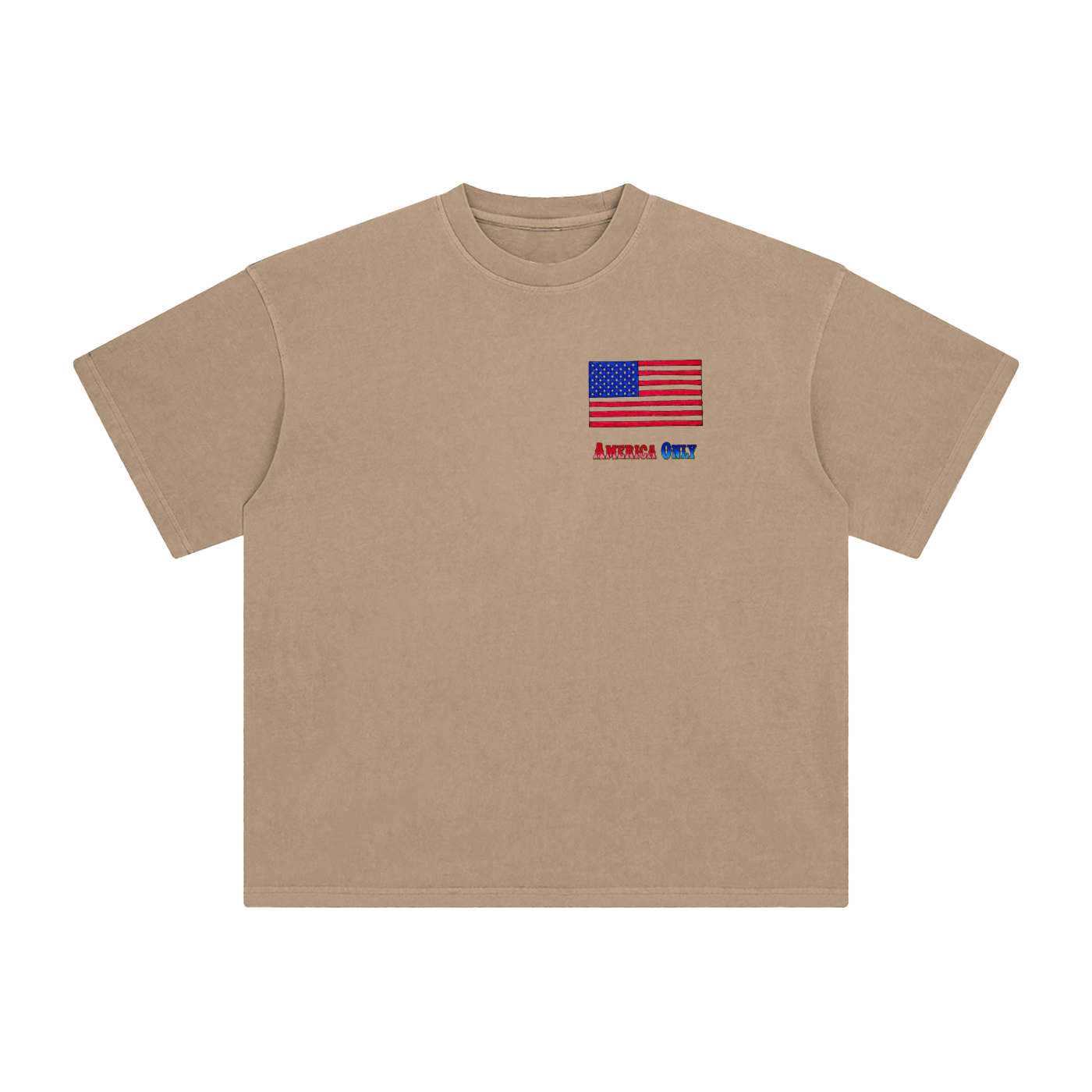 America Only Enzyme Washed T-Shirt