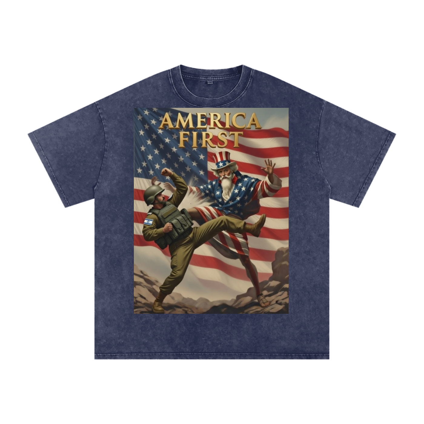 Uncle Sam Oversized Cotton T-Shirt