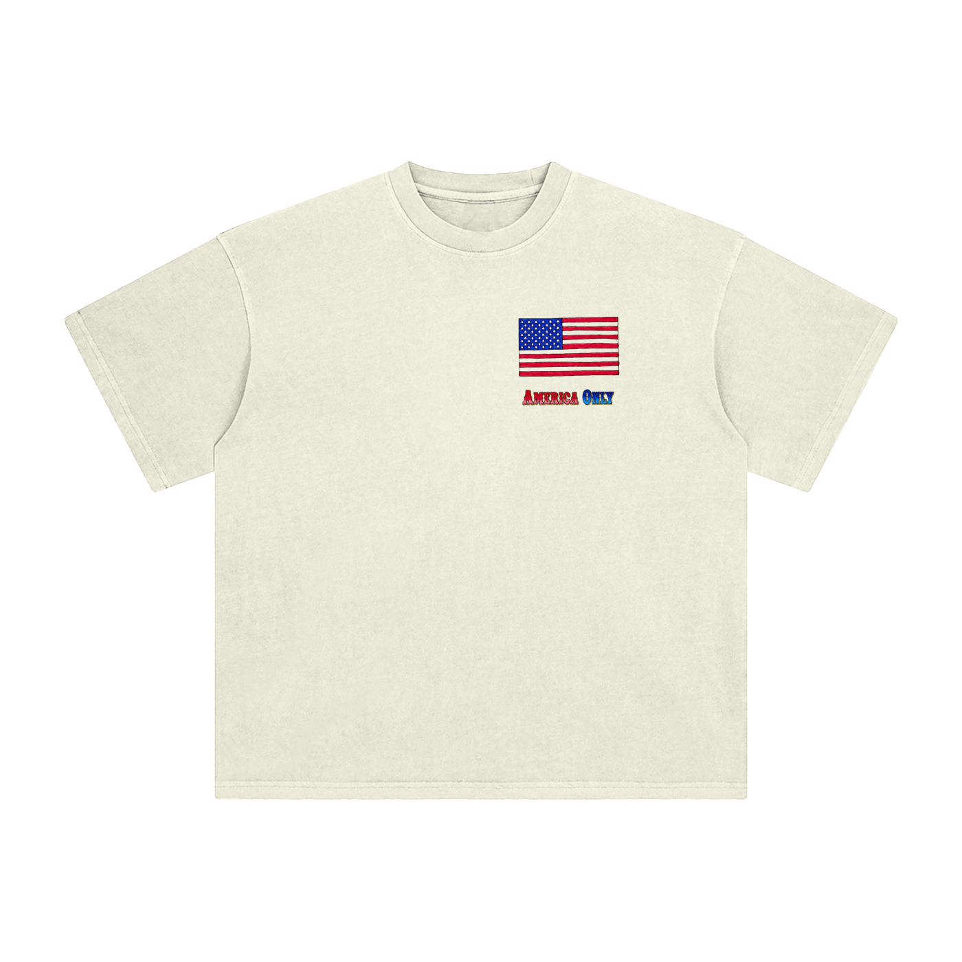 America Only Enzyme Washed T-Shirt