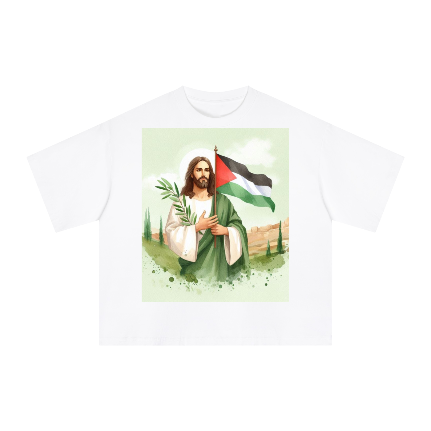 Jesus Palestine Boxy T-Shirt