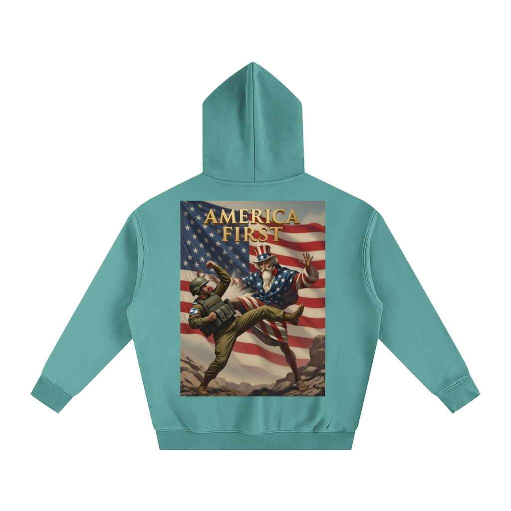 Uncle Sam Oversize Fleeced Hoodie