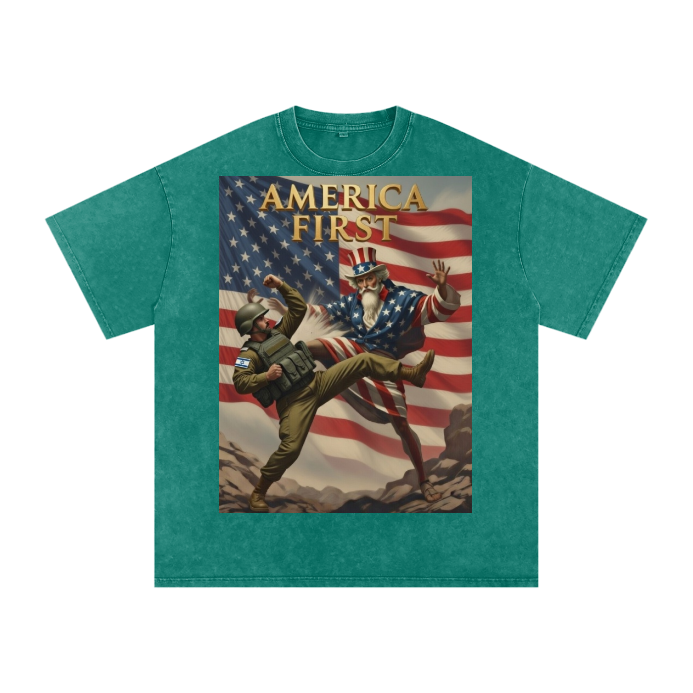 Uncle Sam Oversized Cotton T-Shirt