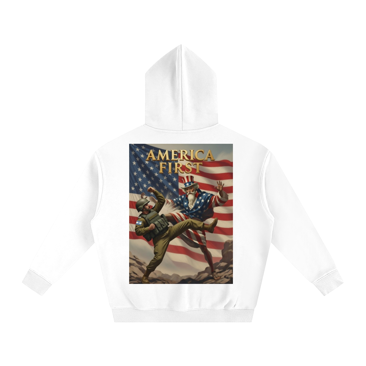 Uncle Sam Oversize Fleeced Hoodie