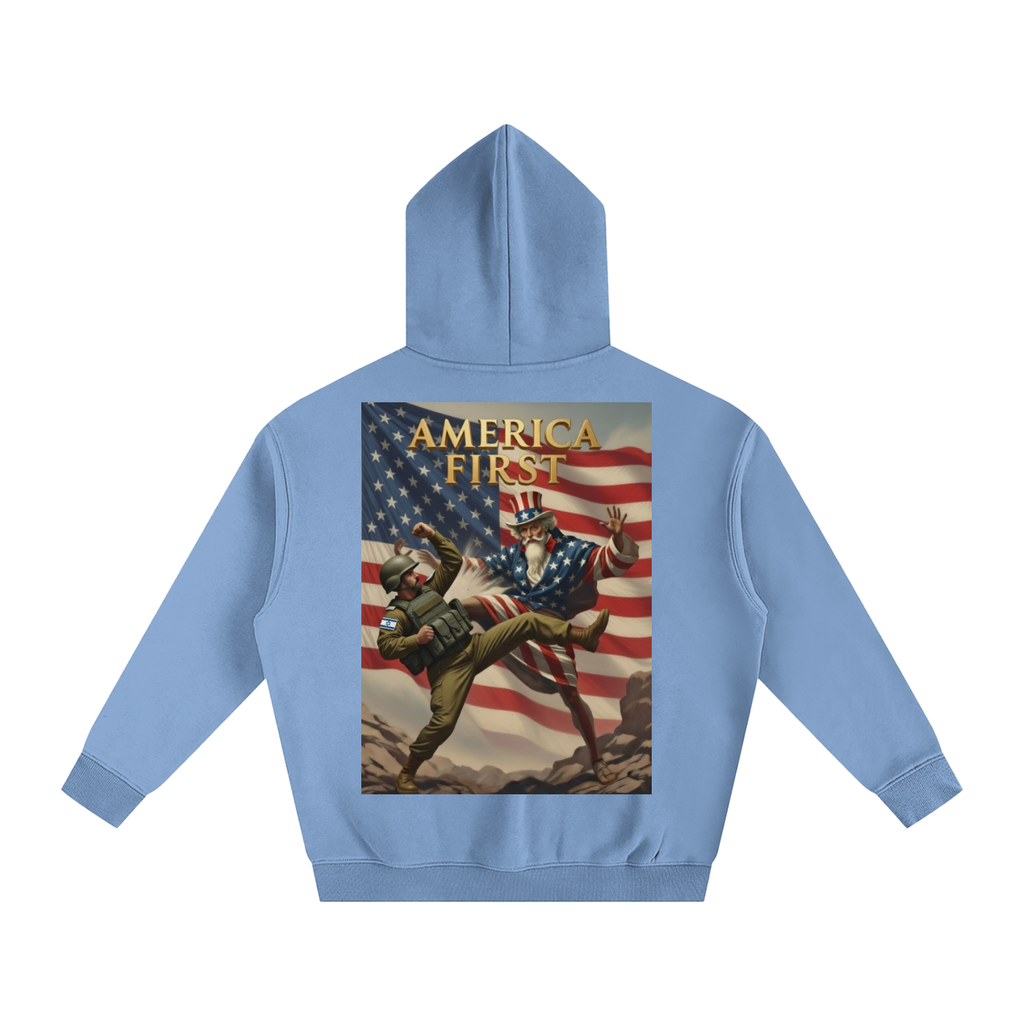 Uncle Sam Oversize Fleeced Hoodie