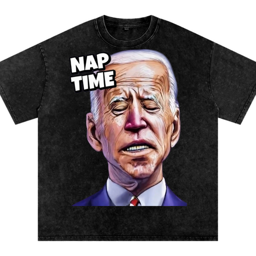 Nap Time Snow Washed Oversized Cotton T-Shirt