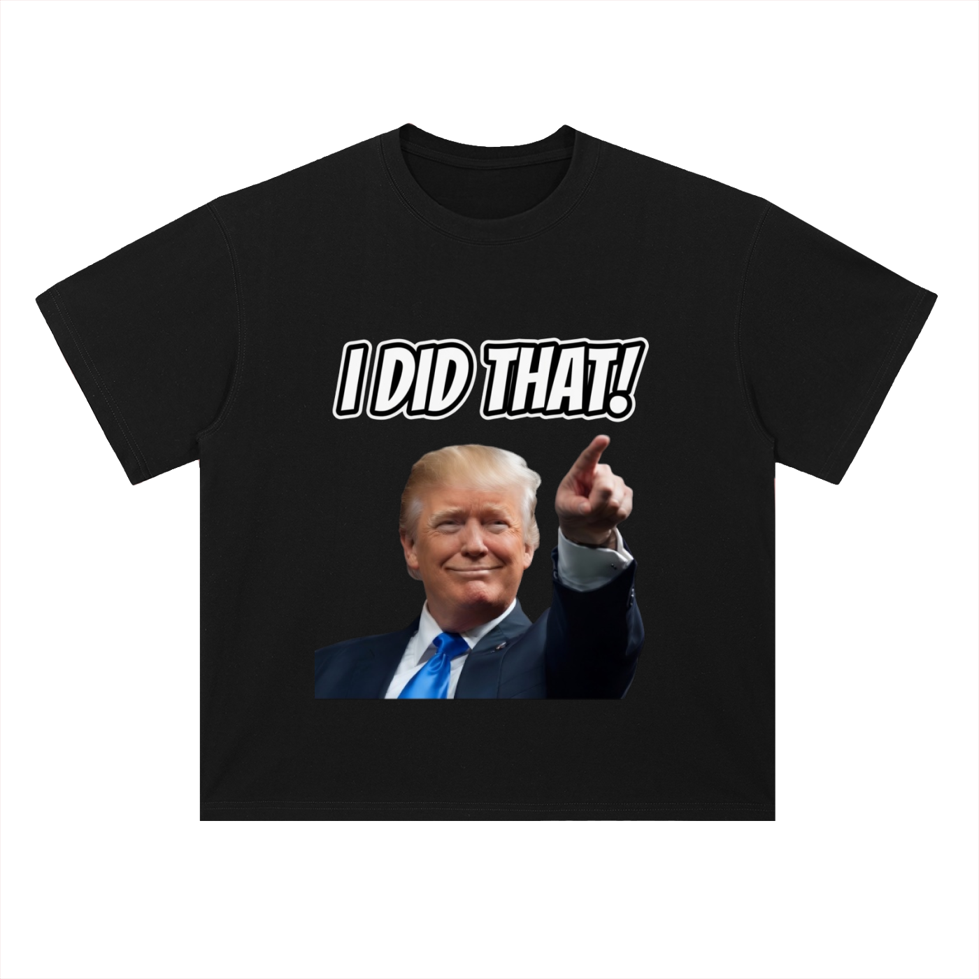 I DID THAT Shoulder Cotton T-Shirt