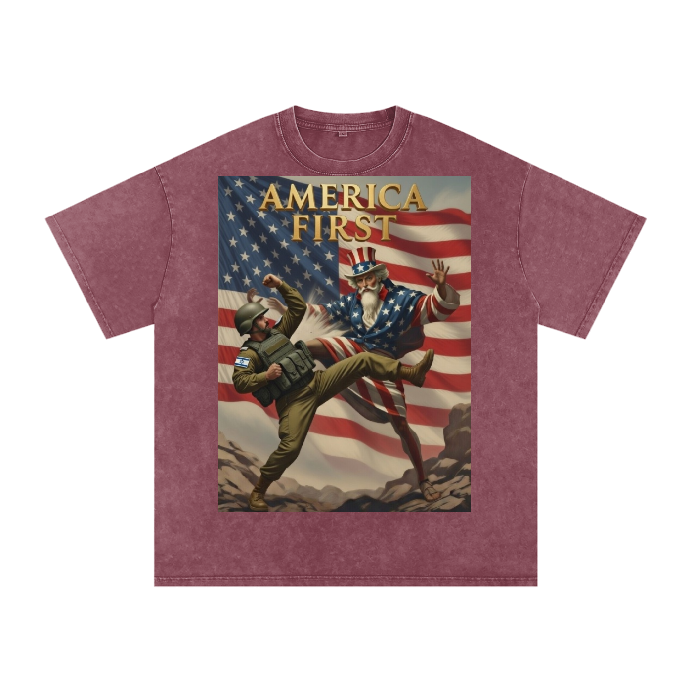 Uncle Sam Oversized Cotton T-Shirt