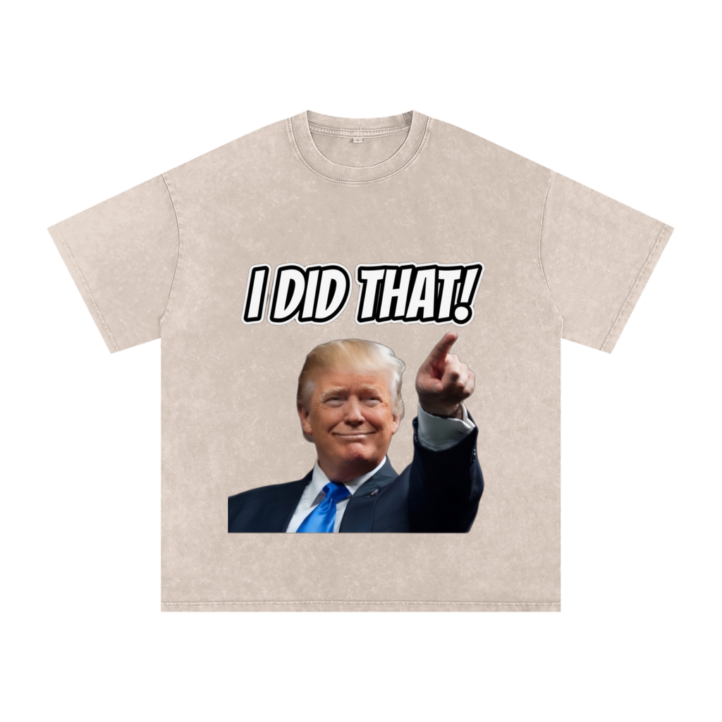 I DID THAT Oversized Cotton T-Shirt
