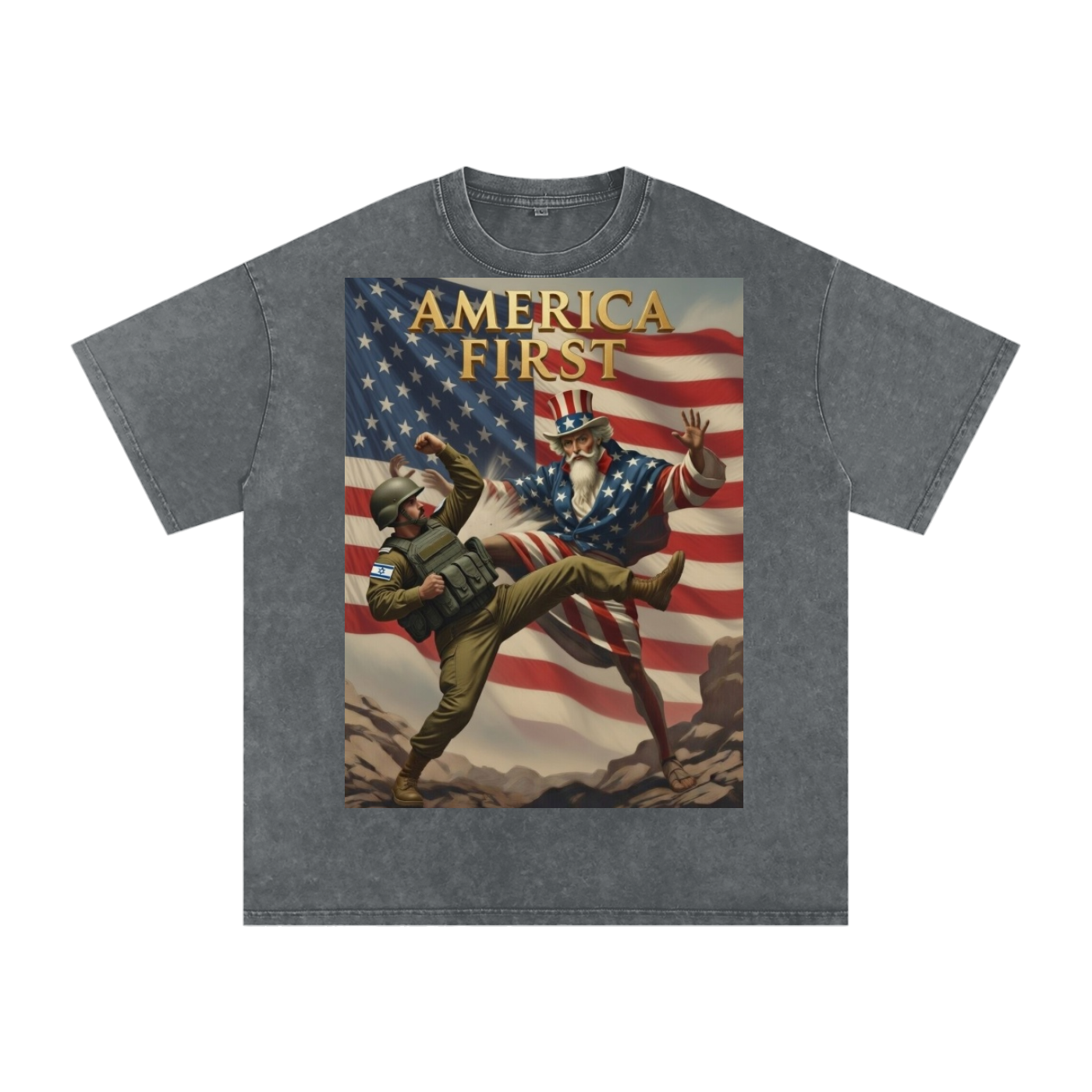 Uncle Sam Oversized Cotton T-Shirt