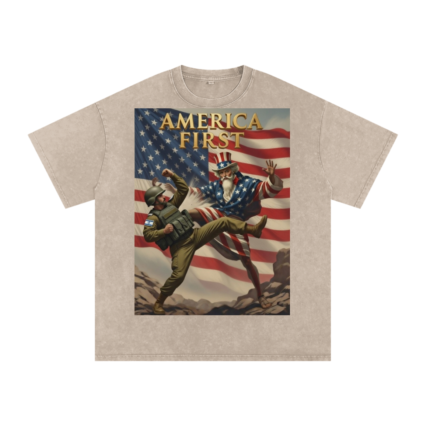 Uncle Sam Oversized Cotton T-Shirt