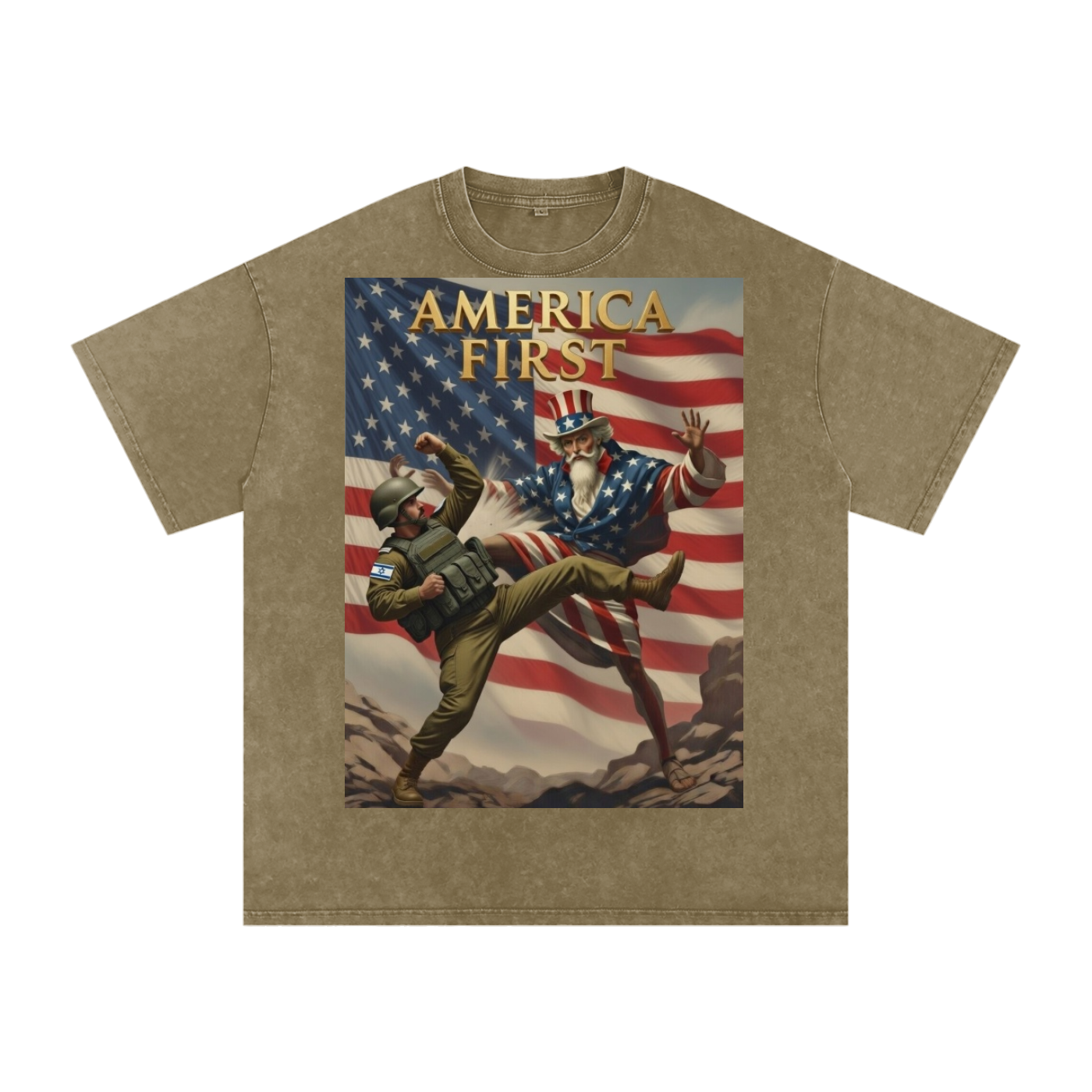 Uncle Sam Oversized Cotton T-Shirt