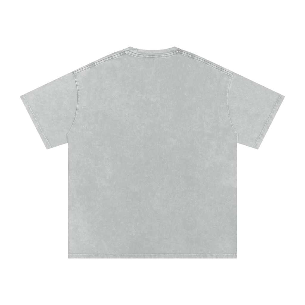 Goyim Lives Matter Front Logo Snow Washed Oversized Cotton T-Shirt