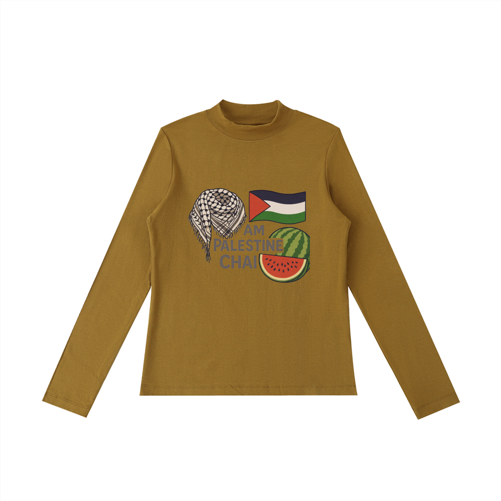 Am Palestine Chai Women Long Sleeve T-Shirt