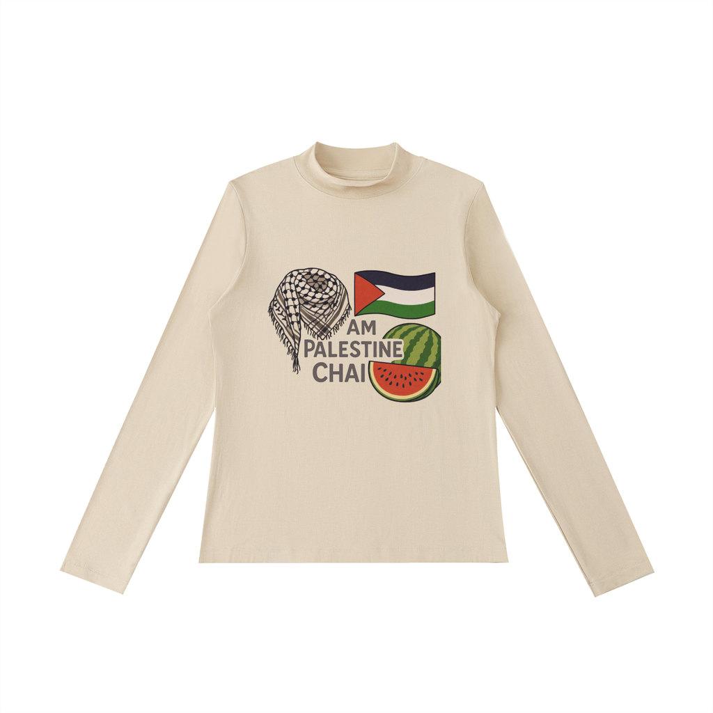 Am Palestine Chai Women Long Sleeve T-Shirt