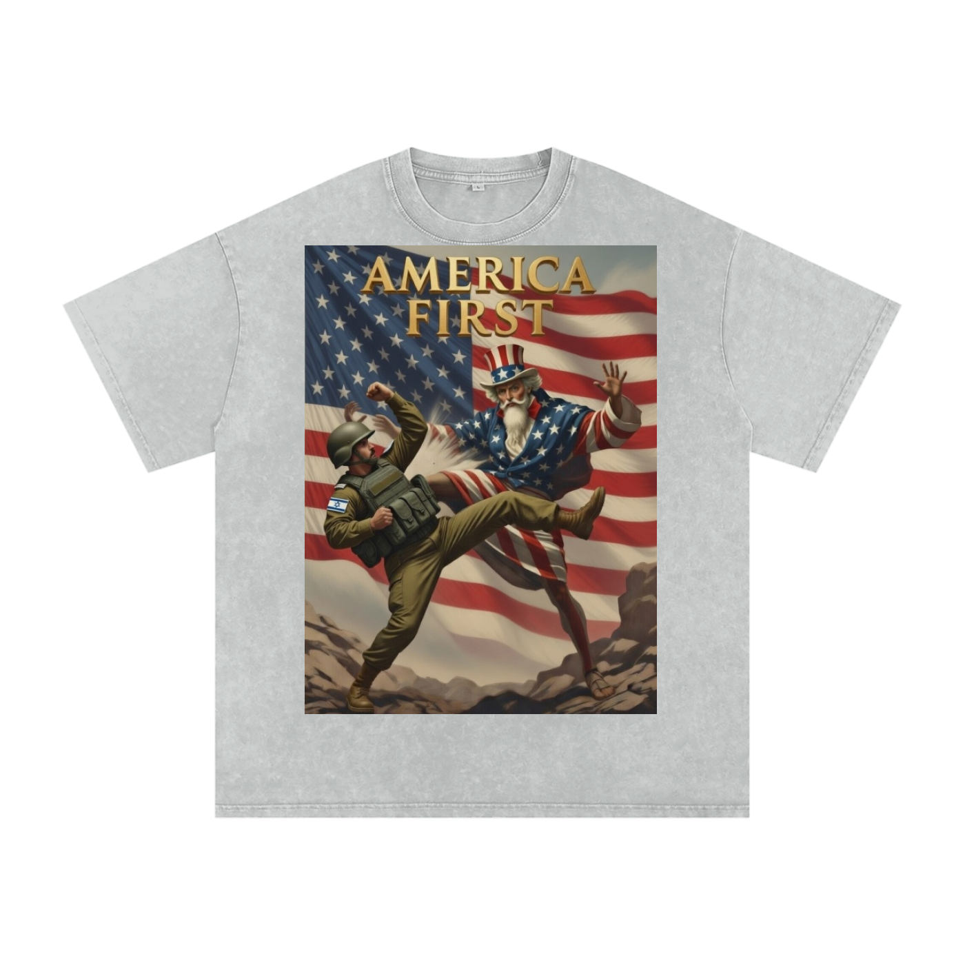 Uncle Sam Oversized Cotton T-Shirt