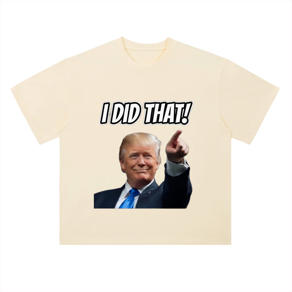 I DID THAT Shoulder Cotton T-Shirt