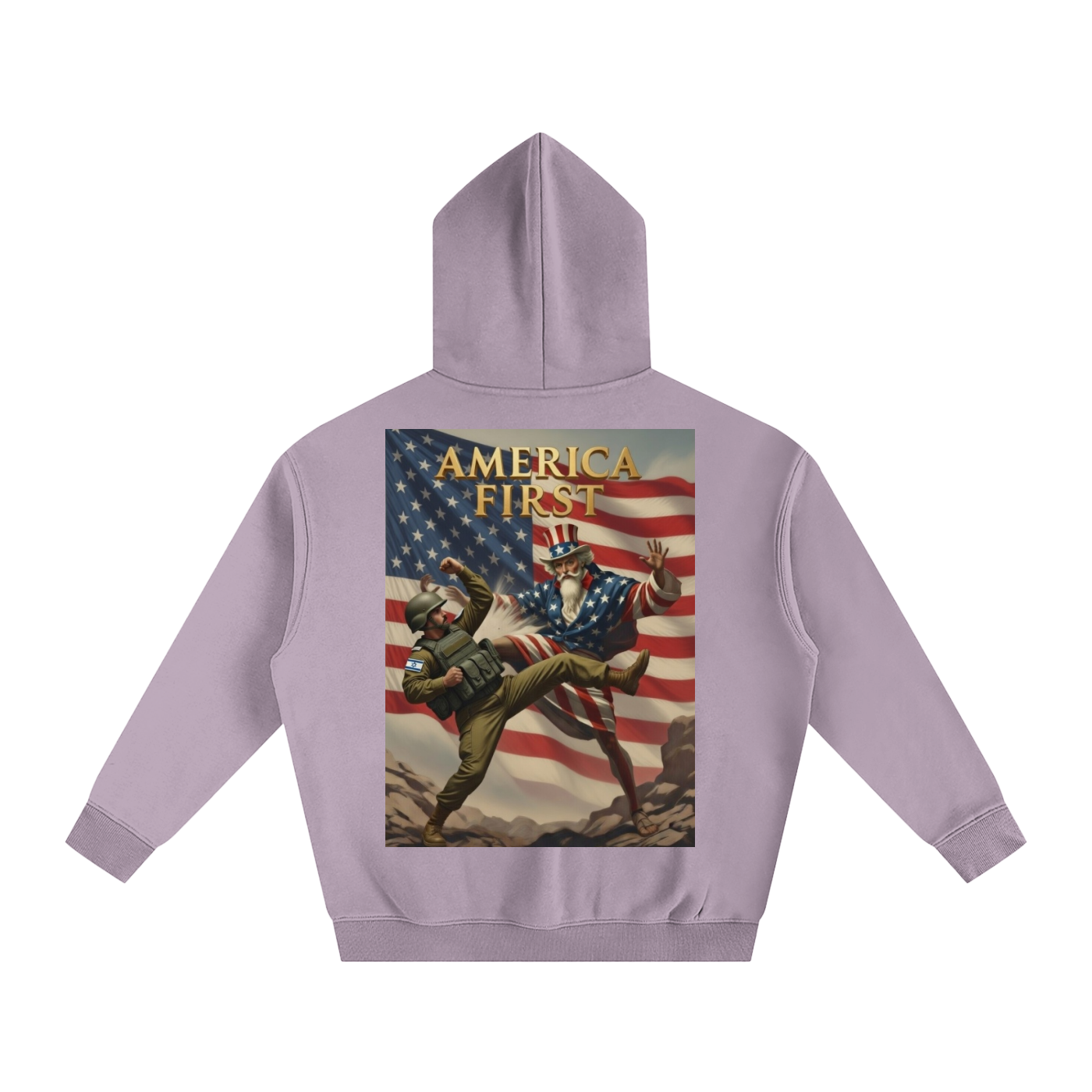 Uncle Sam Oversize Fleeced Hoodie
