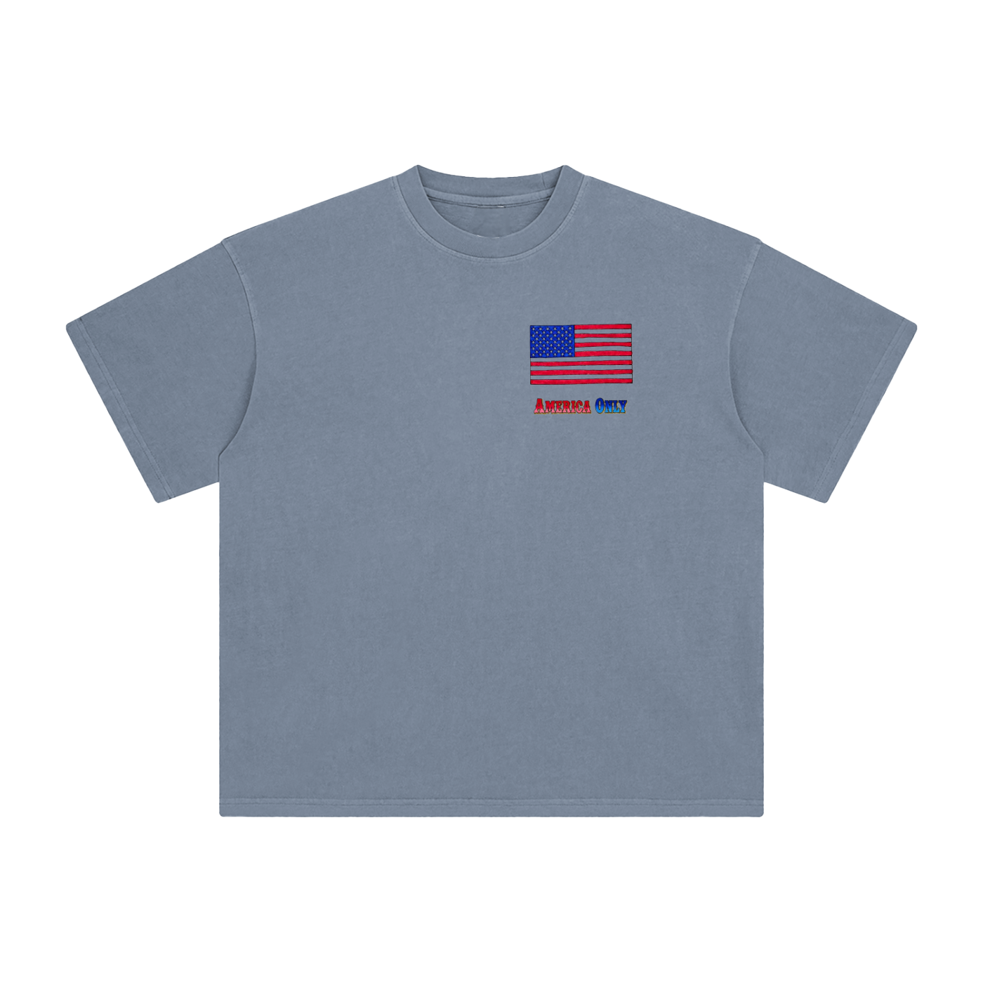 America Only Enzyme Washed T-Shirt