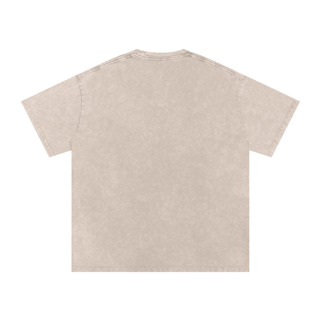 Goyim Lives Matter Front Logo Snow Washed Oversized Cotton T-Shirt