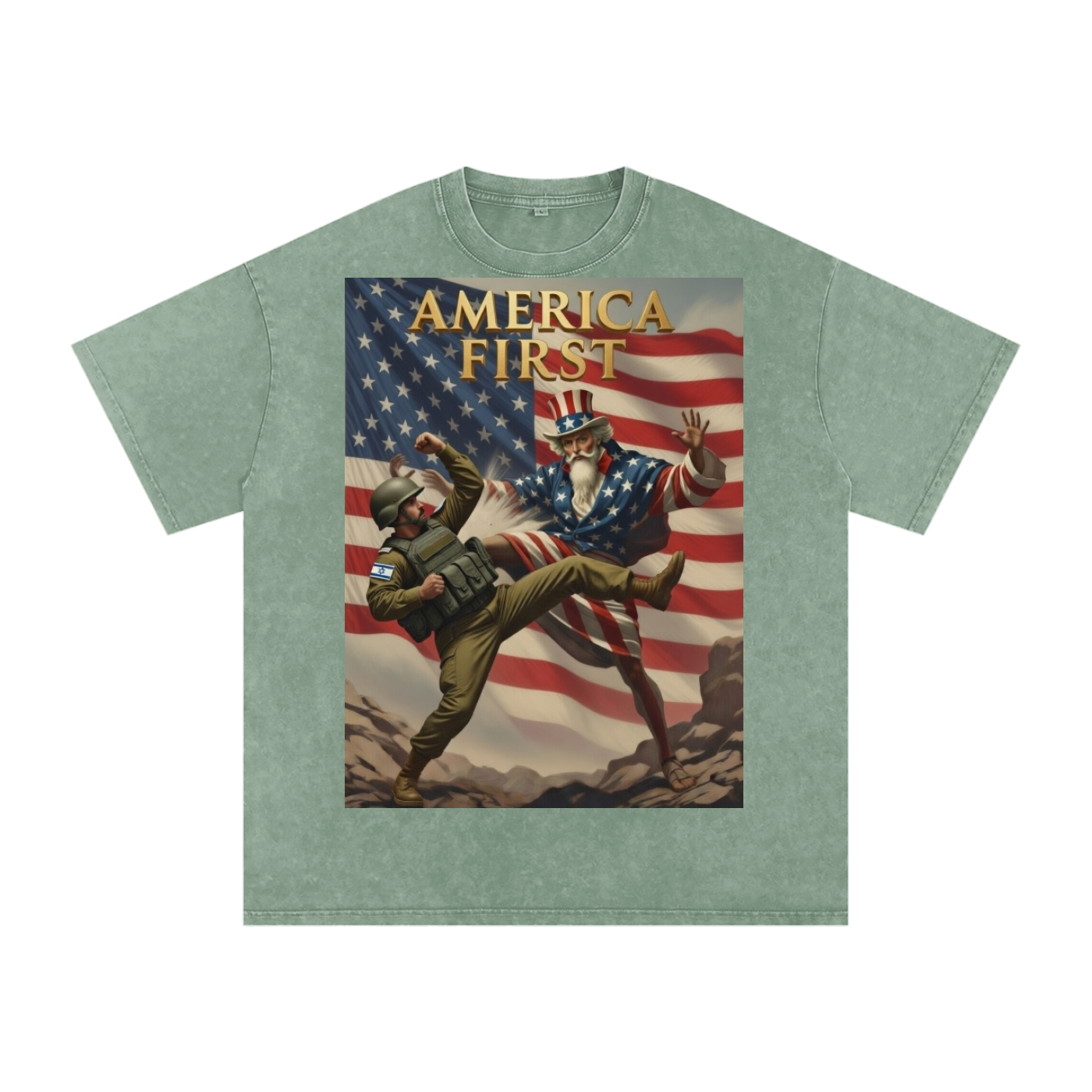 Uncle Sam Oversized Cotton T-Shirt
