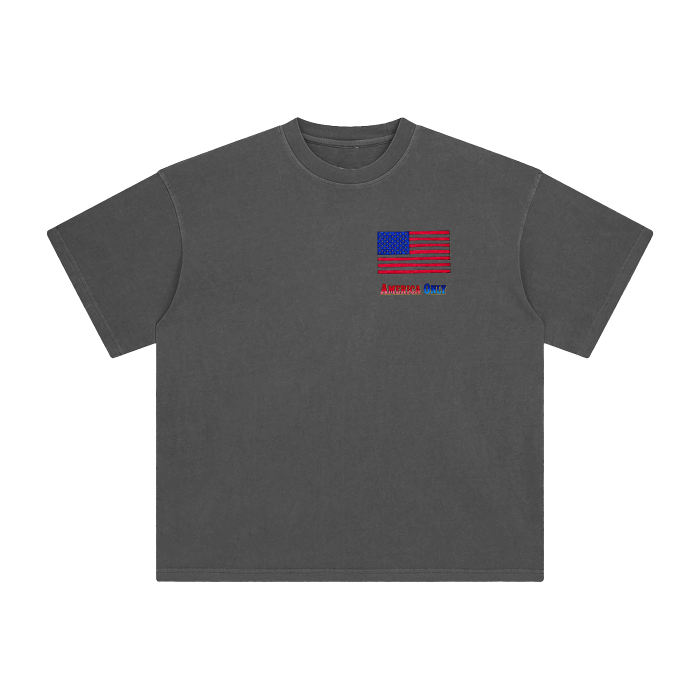 America Only Enzyme Washed T-Shirt