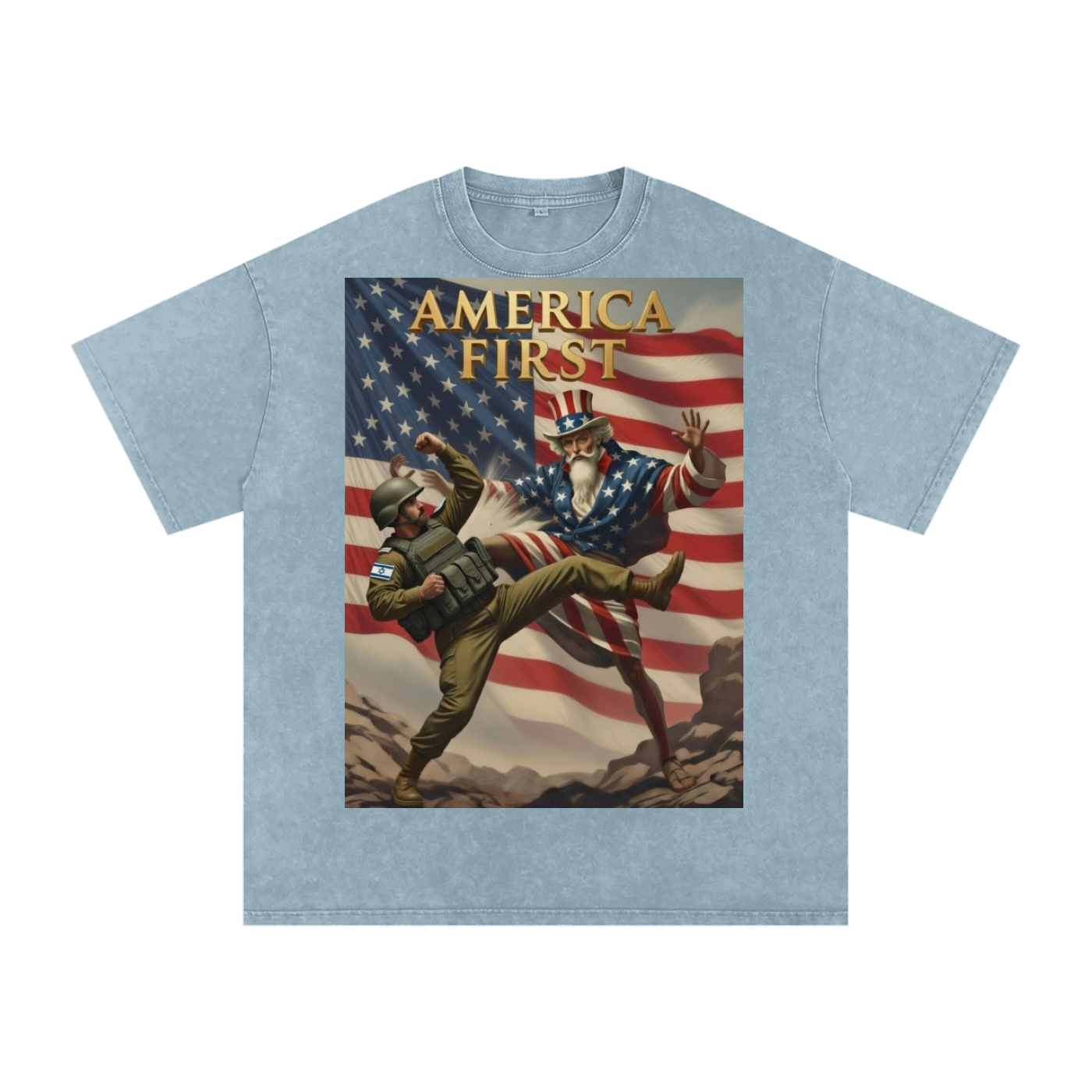 Uncle Sam Oversized Cotton T-Shirt