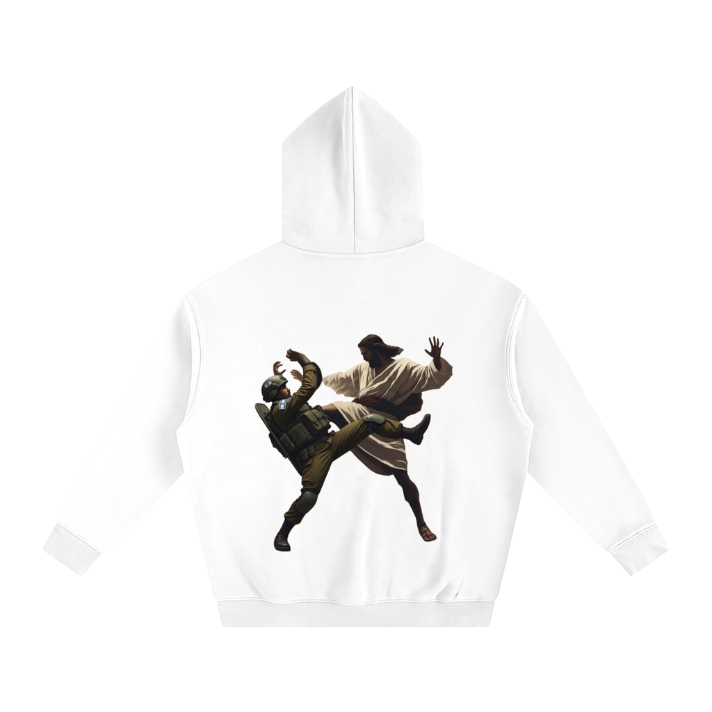 Jesus Fighting Demon Oversize Hoodie