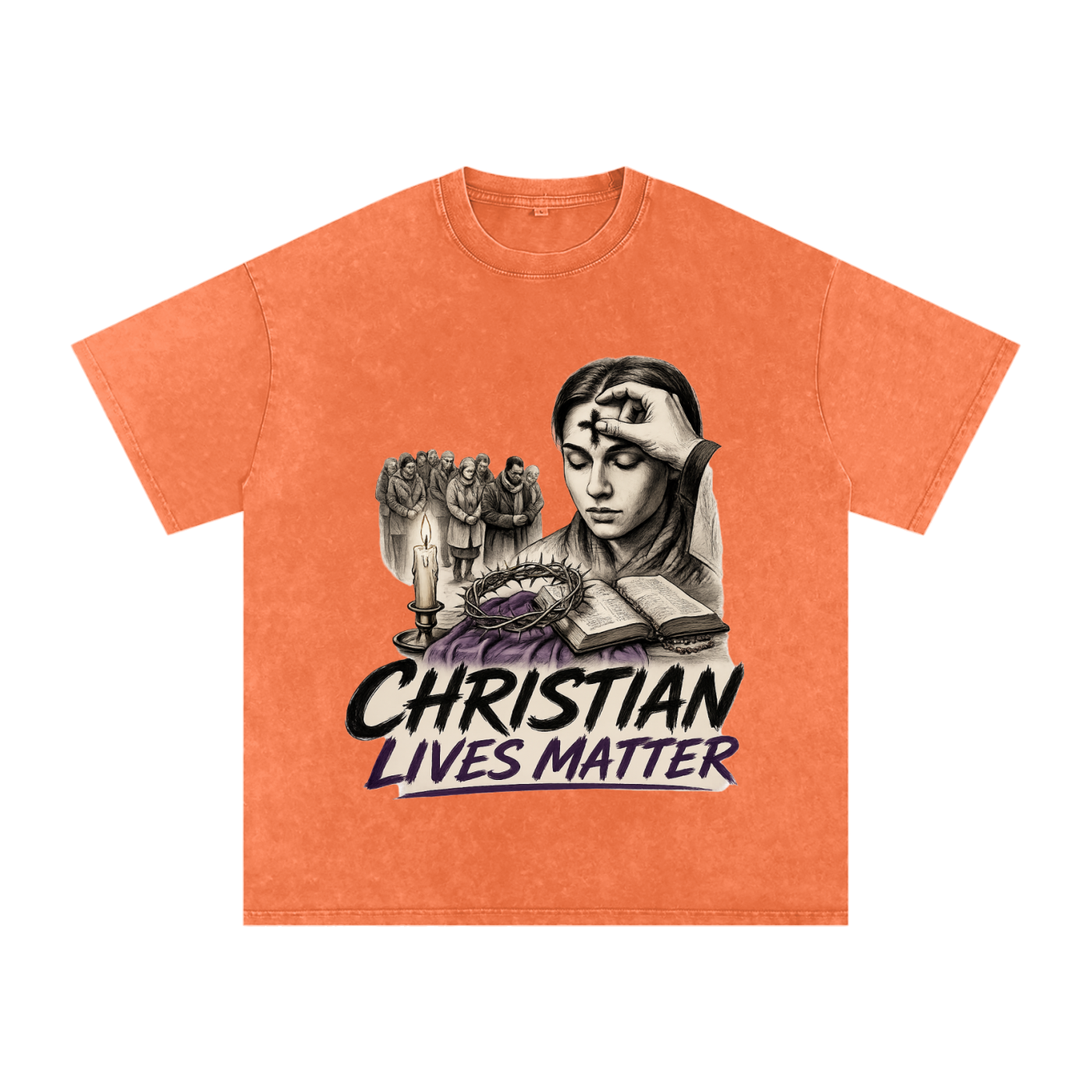 Christian Lives Matter Snow Washed T-Shirt