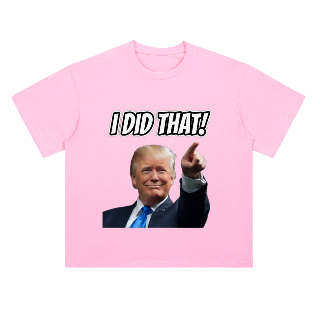 I DID THAT Shoulder Cotton T-Shirt