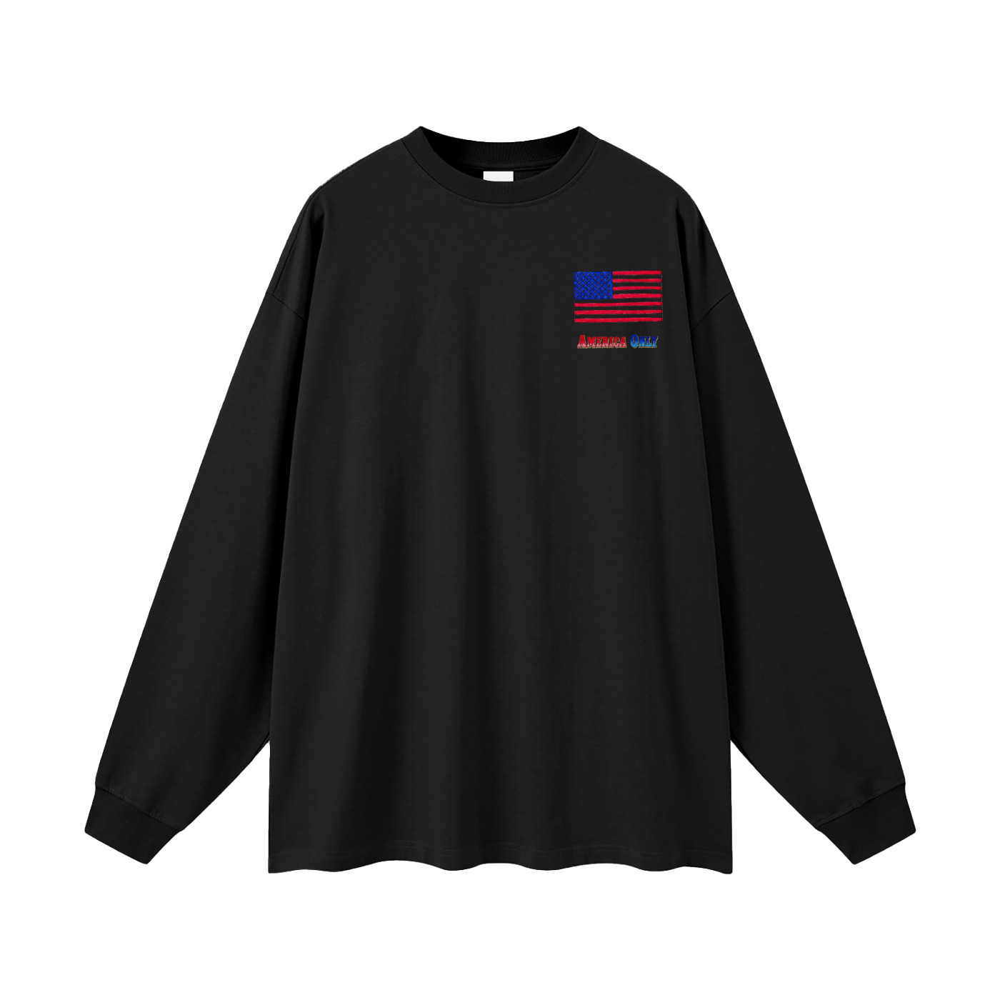 America Only Oversized Unisex Long Sleeve T-Shirt