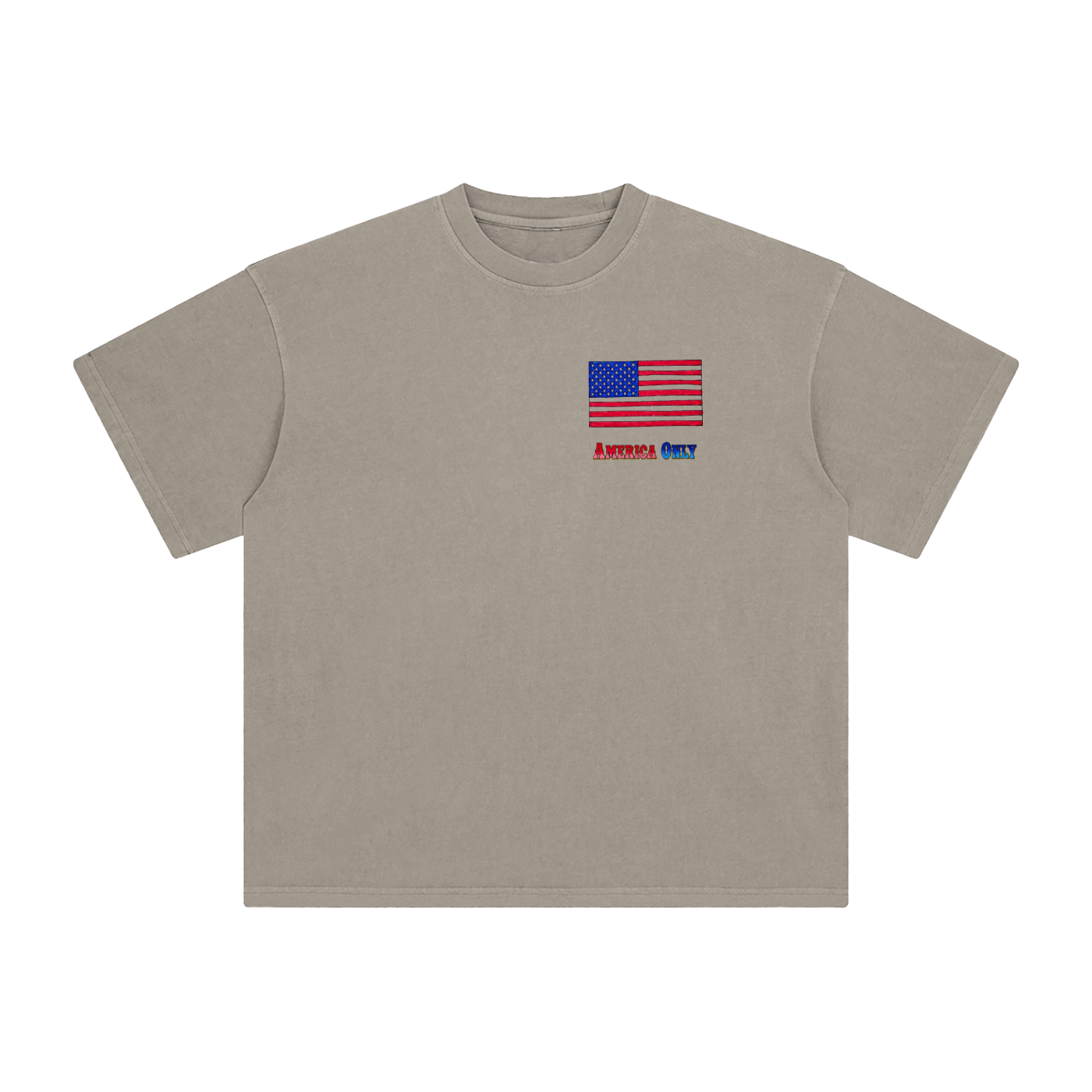 America Only Enzyme Washed T-Shirt
