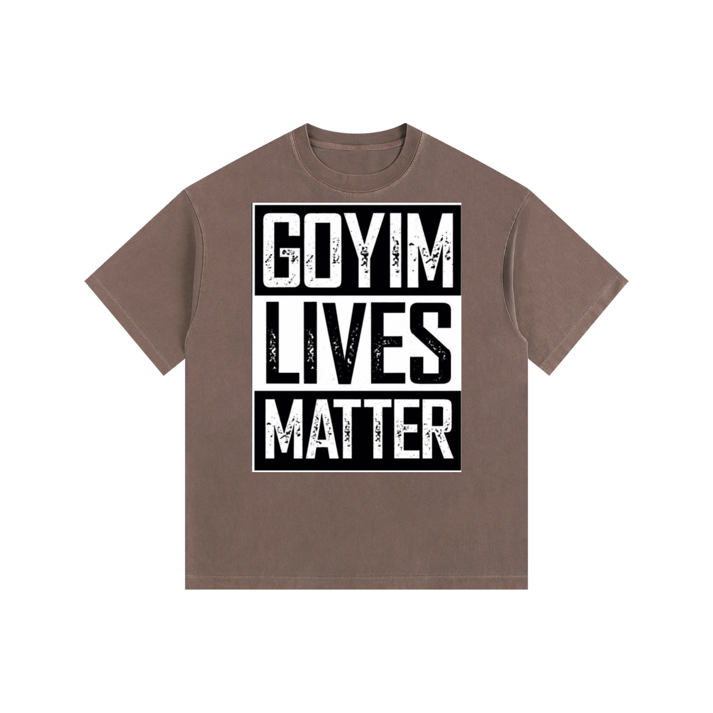 Goyim Lives Matter Washed Oversized T-Shirt