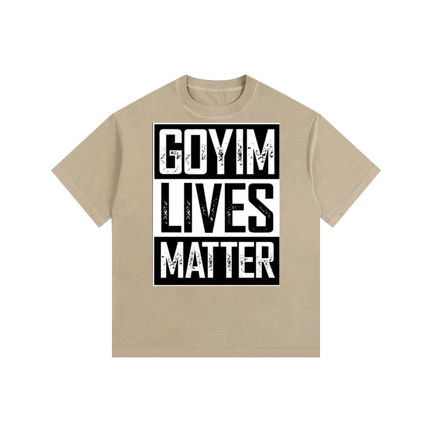 Goyim Lives Matter Washed Oversized T-Shirt