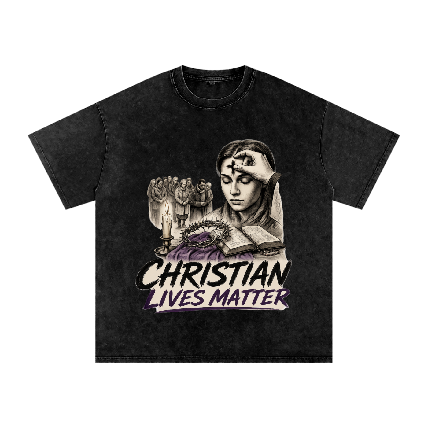 Christian Lives Matter Snow Washed T-Shirt