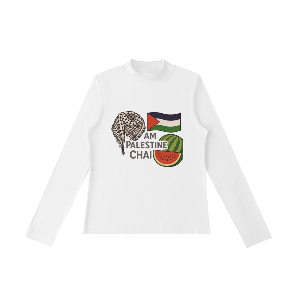 Am Palestine Chai Women Long Sleeve T-Shirt