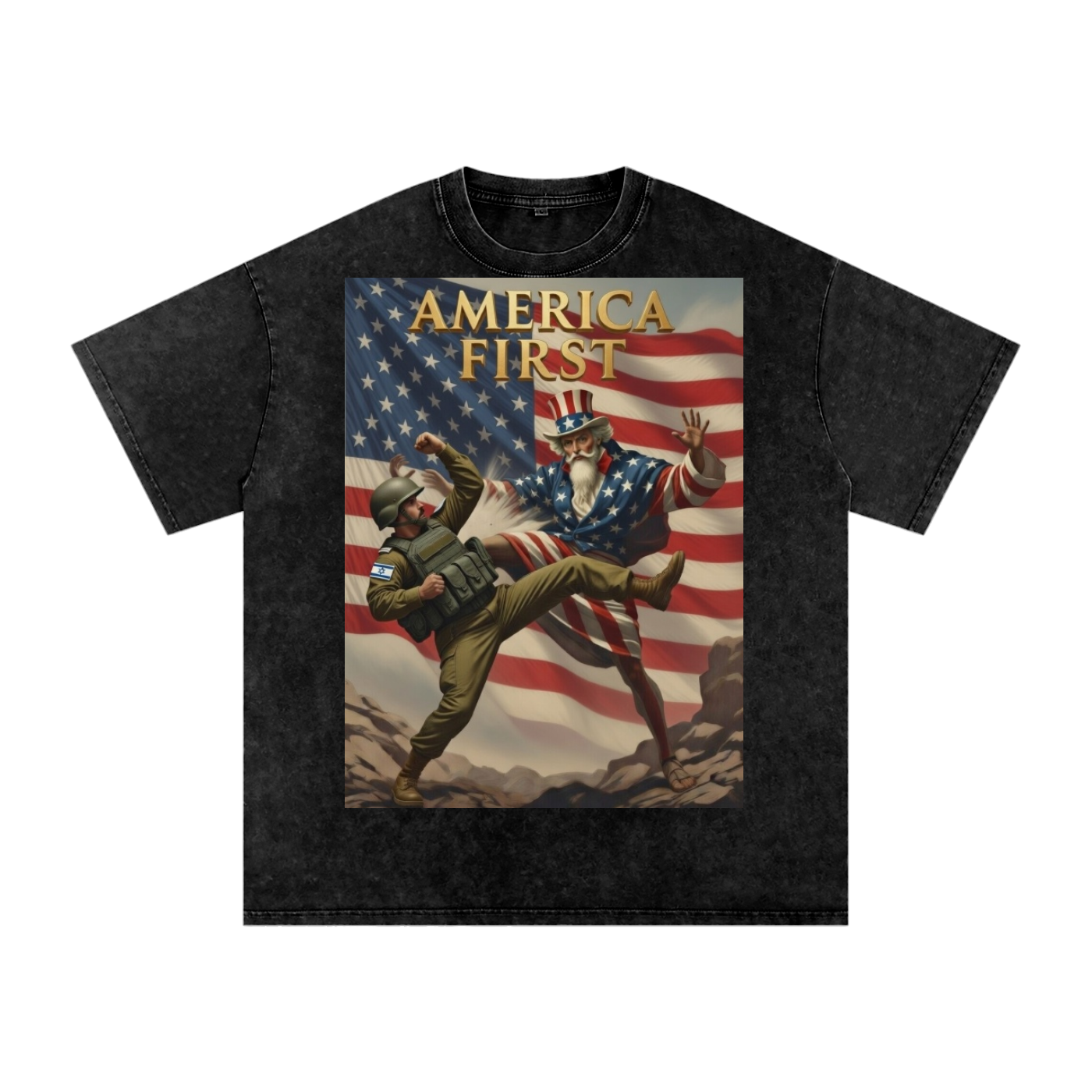 Uncle Sam Oversized Cotton T-Shirt