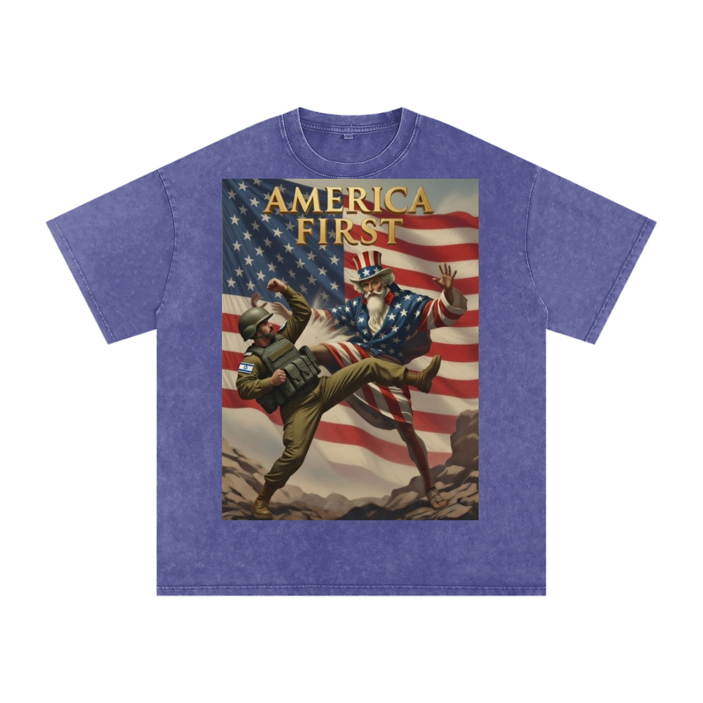 Uncle Sam Oversized Cotton T-Shirt
