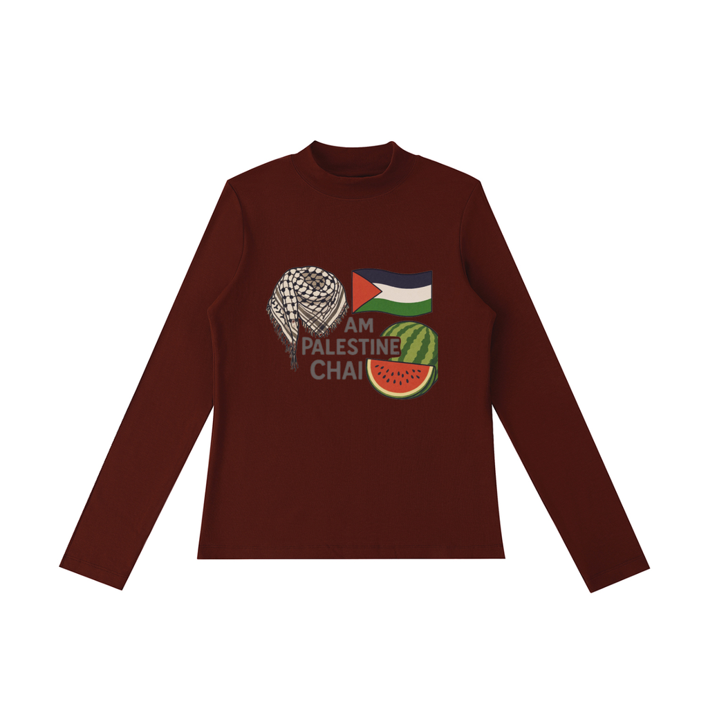 Am Palestine Chai Women Long Sleeve T-Shirt