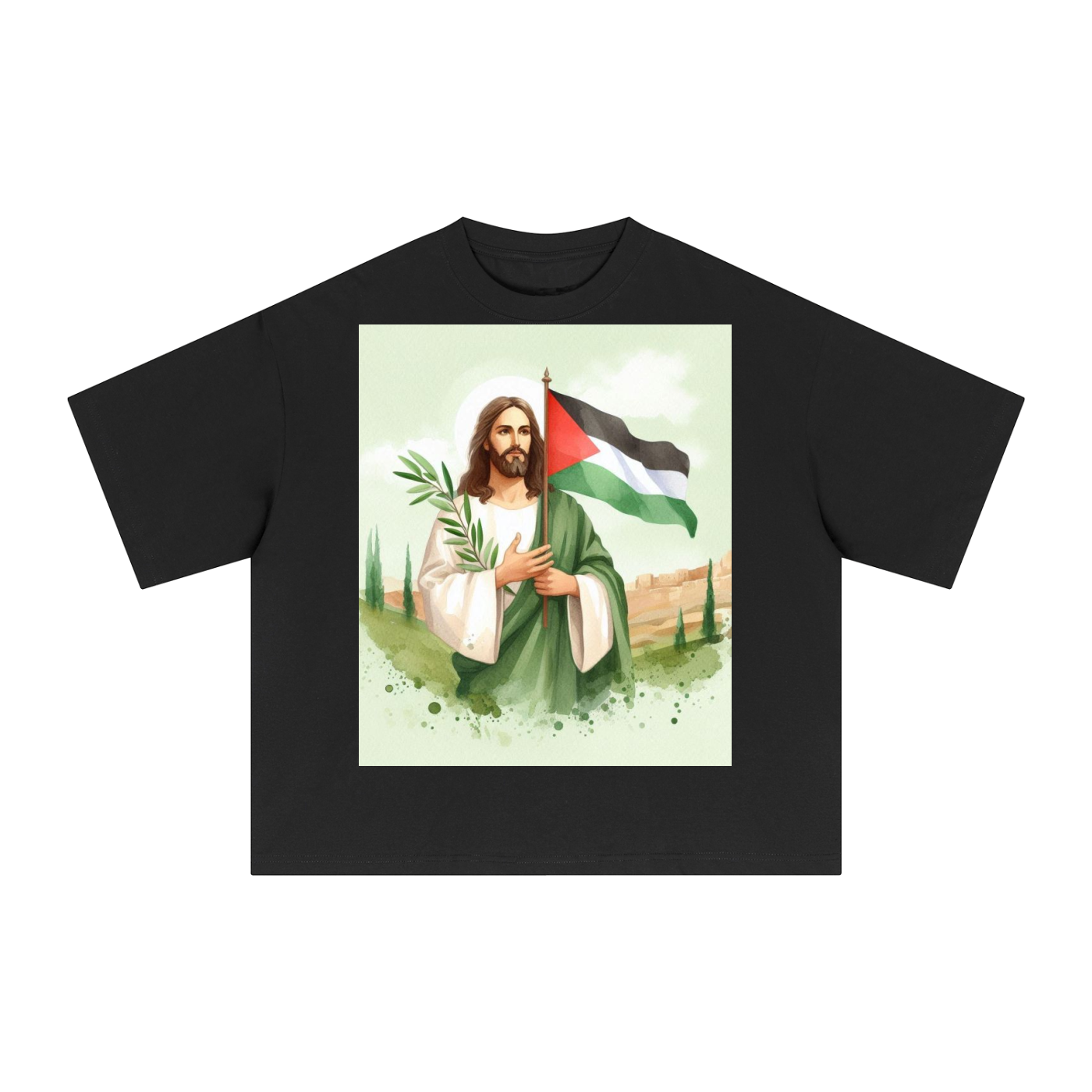Jesus Palestine Boxy T-Shirt